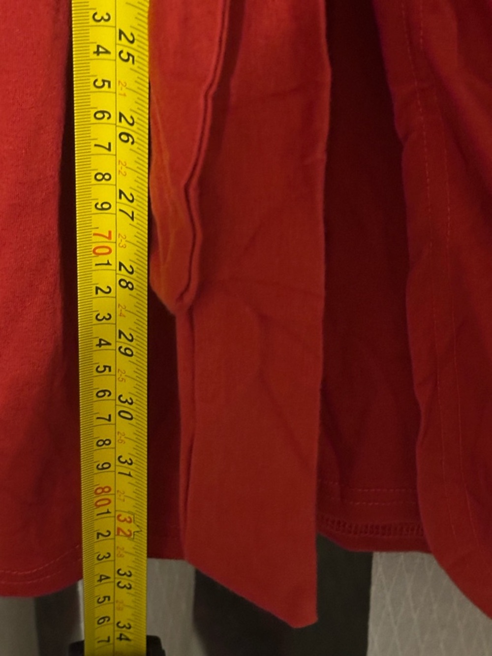 ❤️ Red Ruched Mini Dress – Side Tie Detail | Size XL (Runs Short) - Picture 8 of 10
